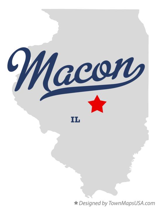 Map of Macon Illinois IL