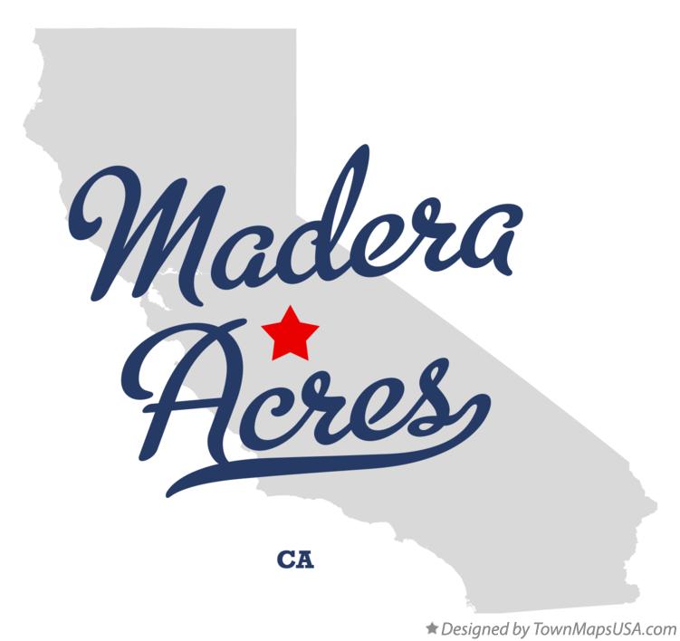 Map of Madera Acres California CA