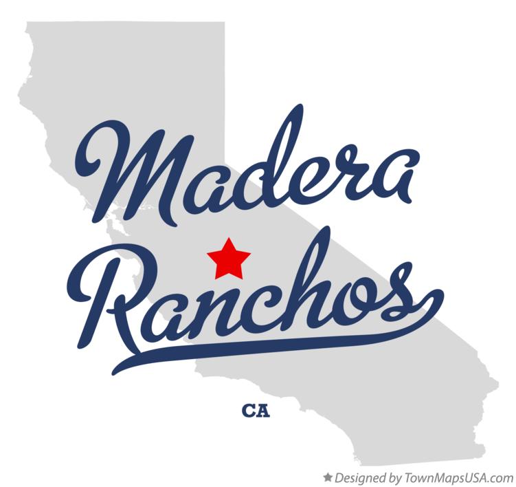 Map of Madera Ranchos California CA