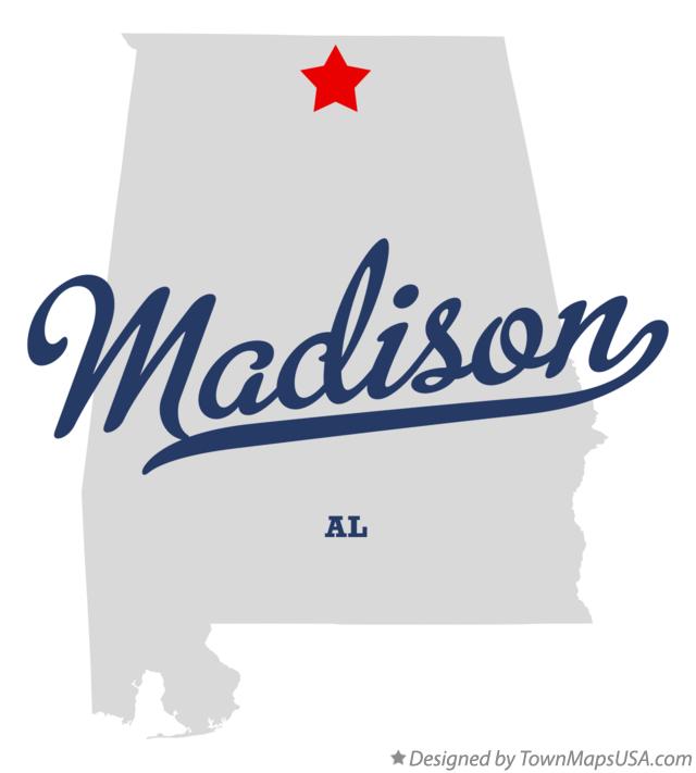 Map of Madison Alabama AL