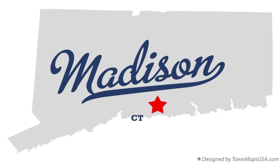 Map of Madison, CT, Connecticut