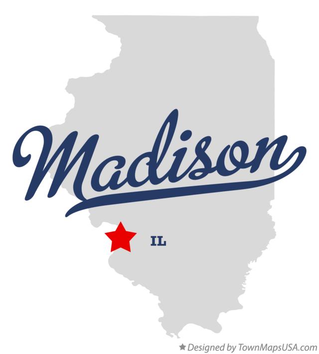 Map of Madison Illinois IL