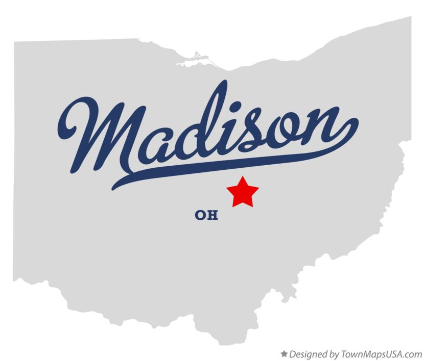 Map of Madison Ohio OH
