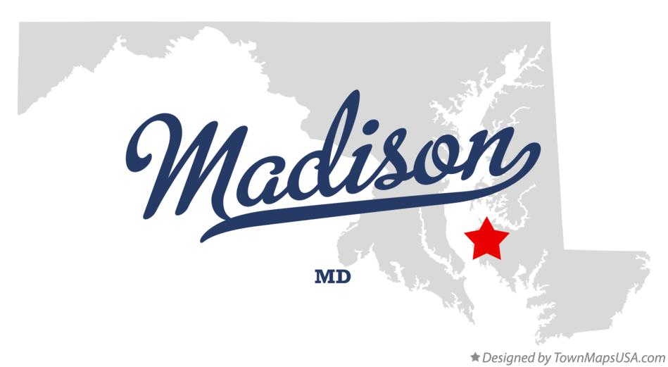 Map of Madison Maryland MD