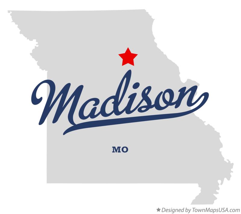 Map of Madison Missouri MO