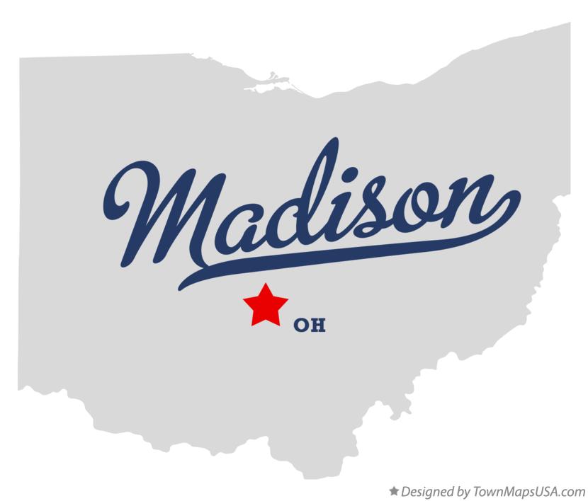 Map of Madison Ohio OH