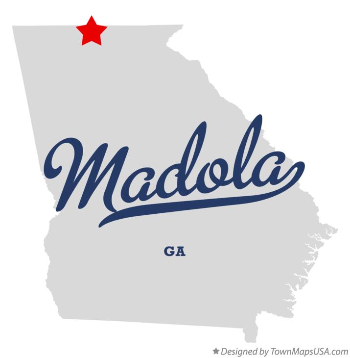 Map of Madola Georgia GA