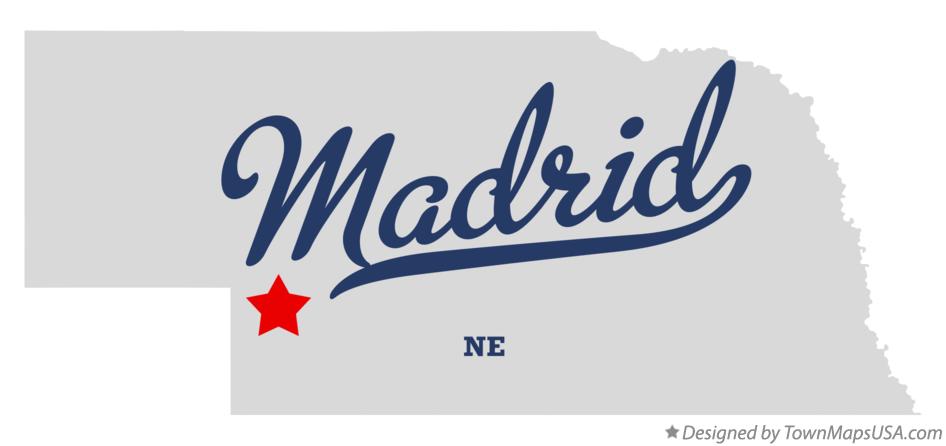 Map of Madrid Nebraska NE