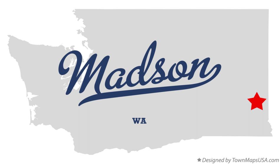 Map of Madson Washington WA
