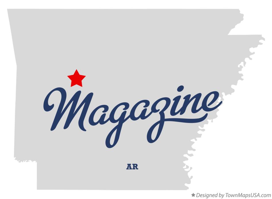 Map of Magazine Arkansas AR