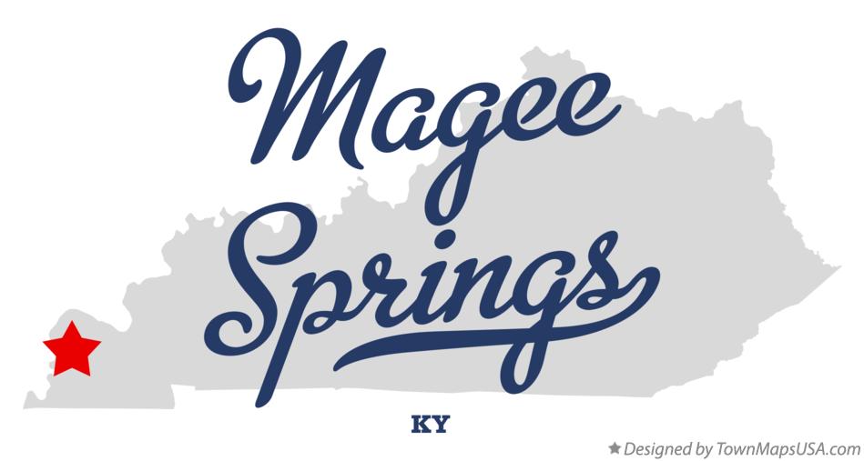Map of Magee Springs Kentucky KY