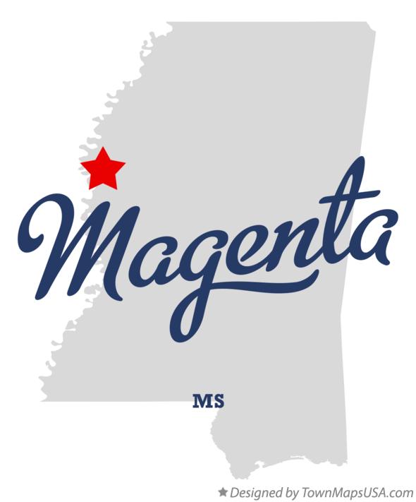 Map of Magenta Mississippi MS