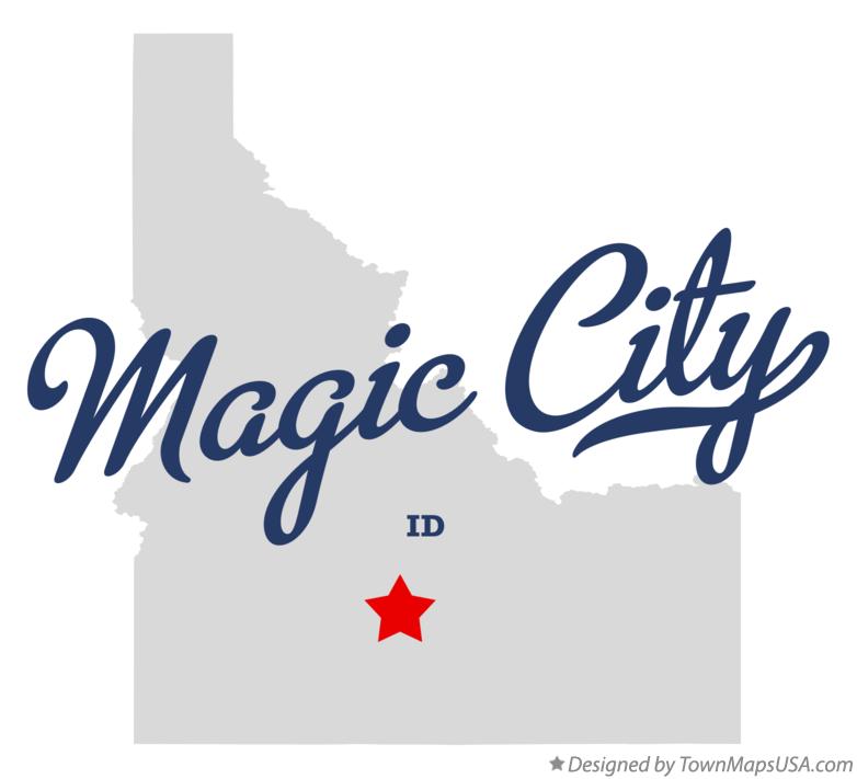 Map of Magic City Idaho ID