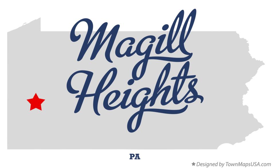 Map of Magill Heights Pennsylvania PA