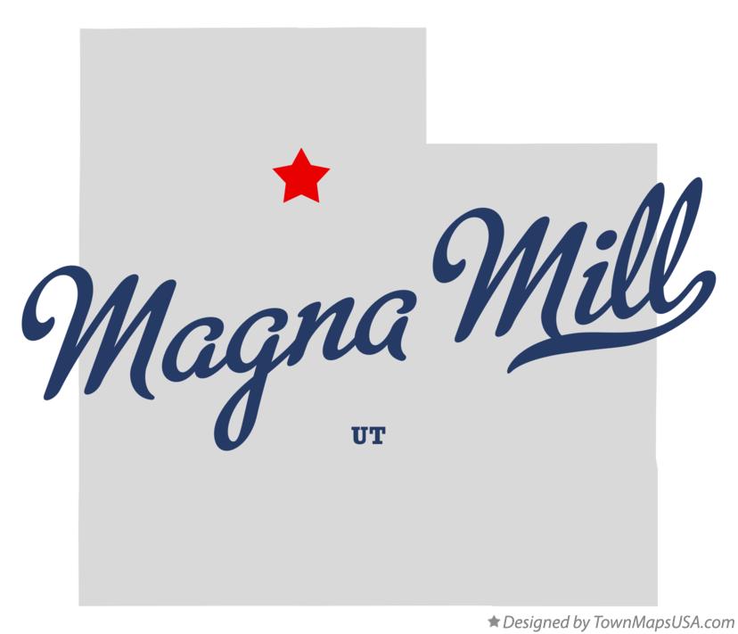 Map of Magna Mill Utah UT
