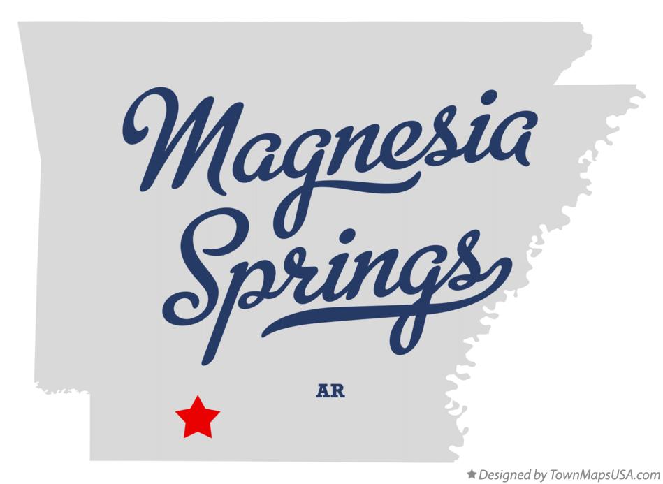 Map of Magnesia Springs Arkansas AR