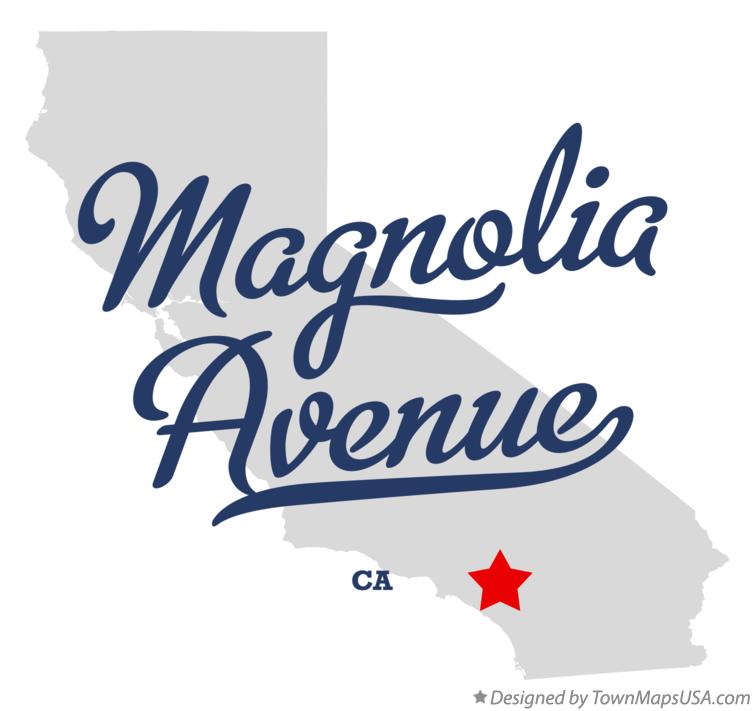 Map of Magnolia Avenue California CA
