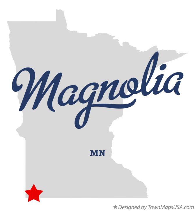 Map of Magnolia Minnesota MN