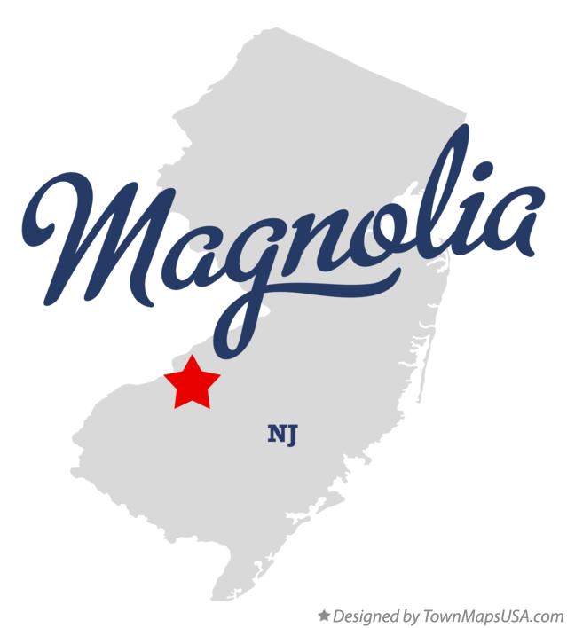 Map of Magnolia New Jersey NJ