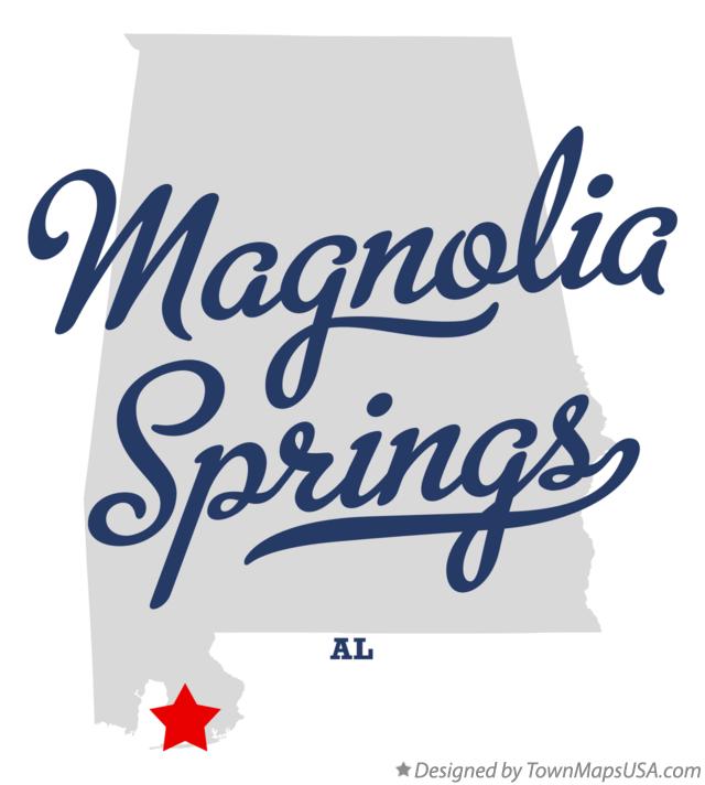 Map of Magnolia Springs Alabama AL