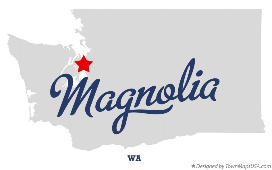 Map of Magnolia Washington WA
