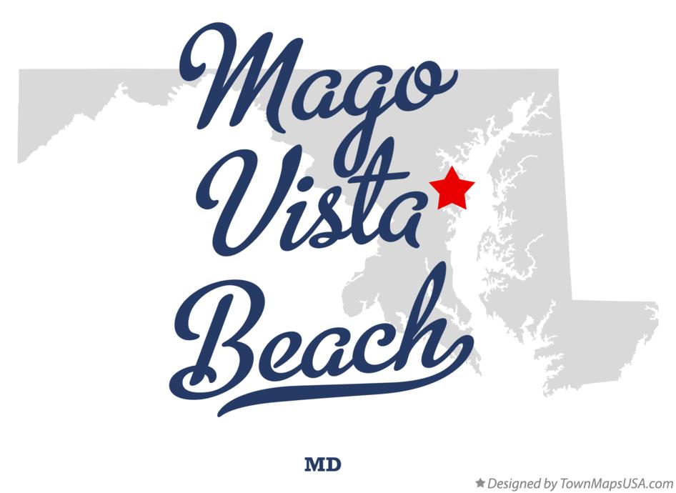 Map of Mago Vista Beach Maryland MD