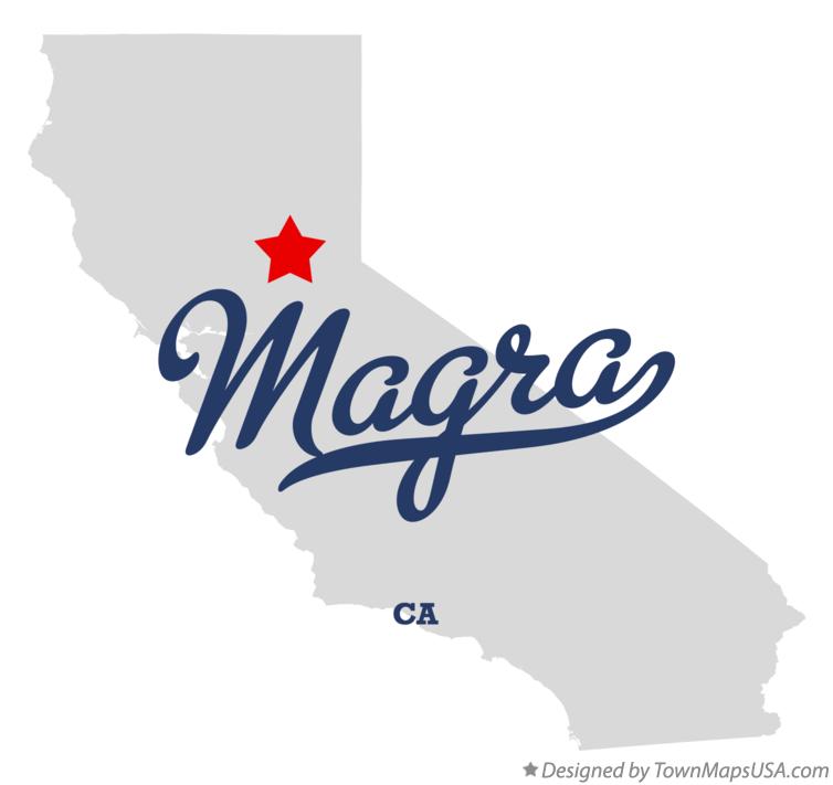 Map of Magra California CA