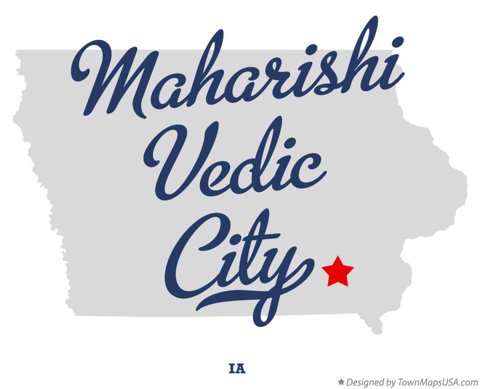 Map of Maharishi Vedic City Iowa IA