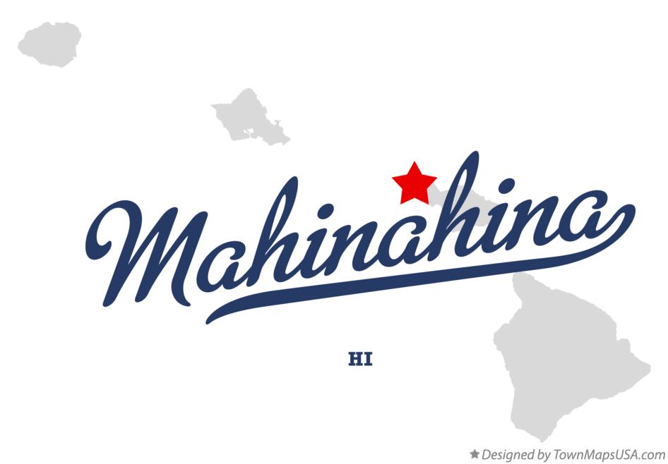Map of Mahinahina Hawaii HI
