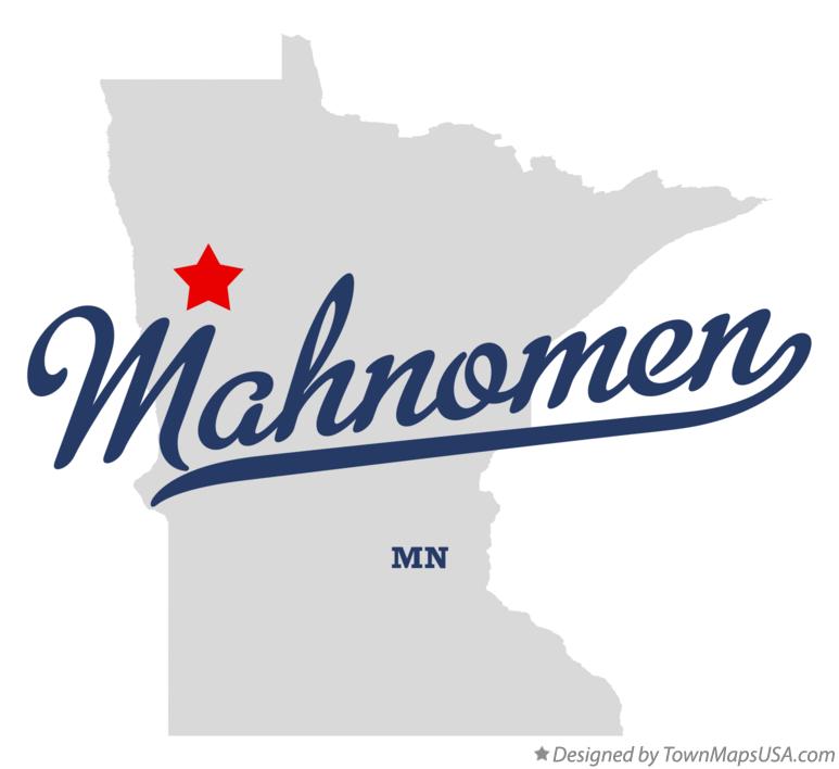 Map of Mahnomen Minnesota MN