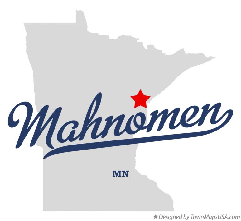 Map of Mahnomen Minnesota MN