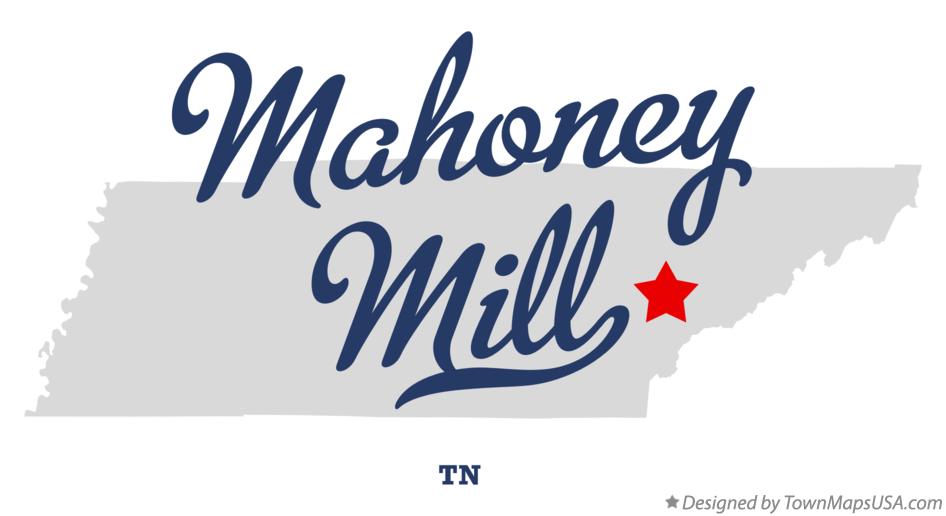 Map of Mahoney Mill Tennessee TN