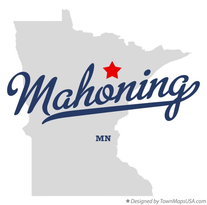 Map of Mahoning Minnesota MN