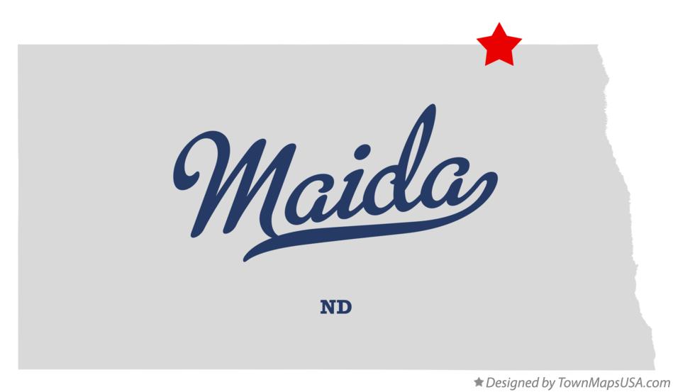 Map of Maida North Dakota ND