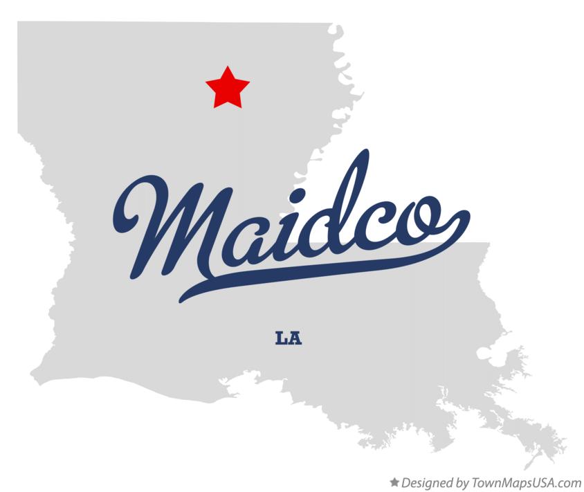 Map of Maidco Louisiana LA
