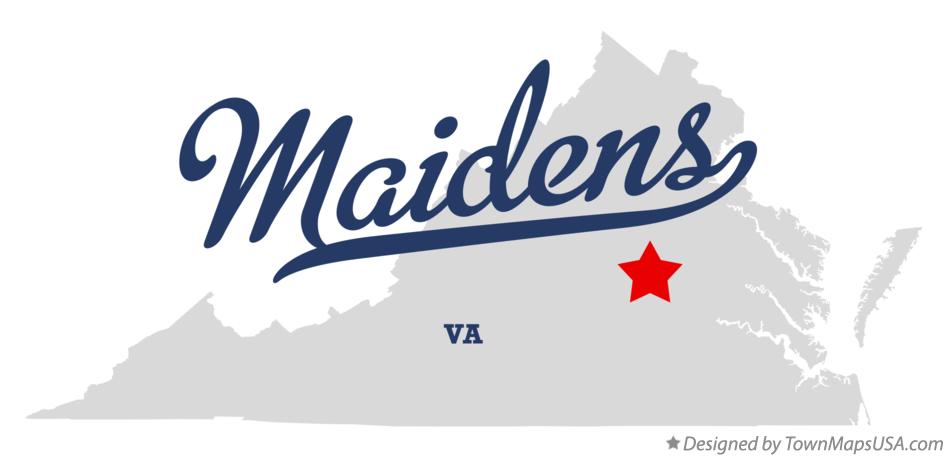 Map of Maidens Virginia VA