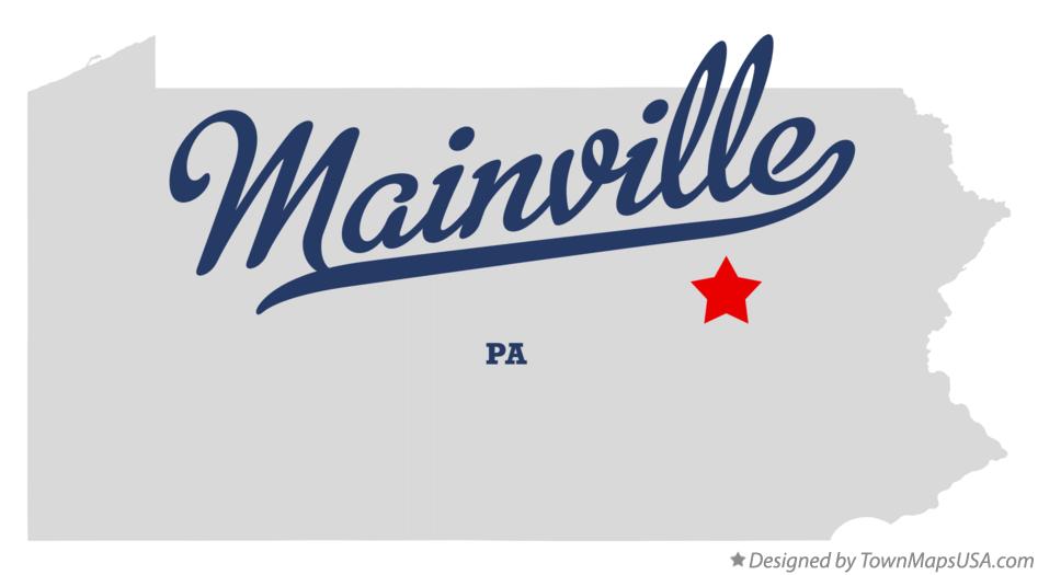 Map of Mainville Pennsylvania PA