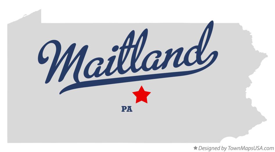 Map of Maitland Pennsylvania PA