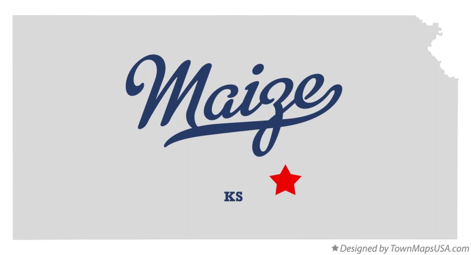 Map of Maize Kansas KS
