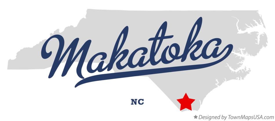 Map of Makatoka North Carolina NC