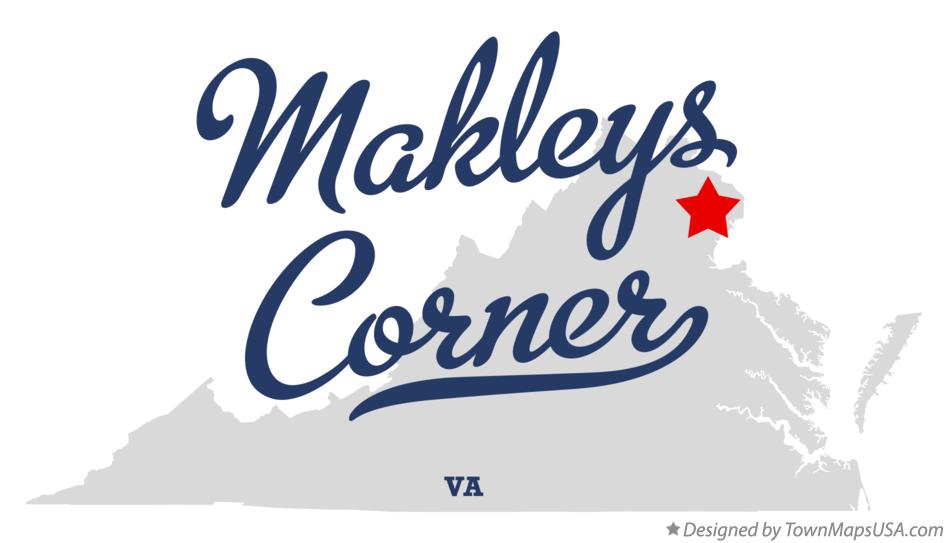 Map of Makleys Corner Virginia VA