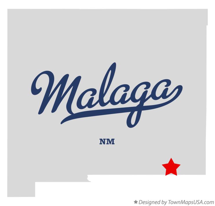 Map of Malaga New Mexico NM