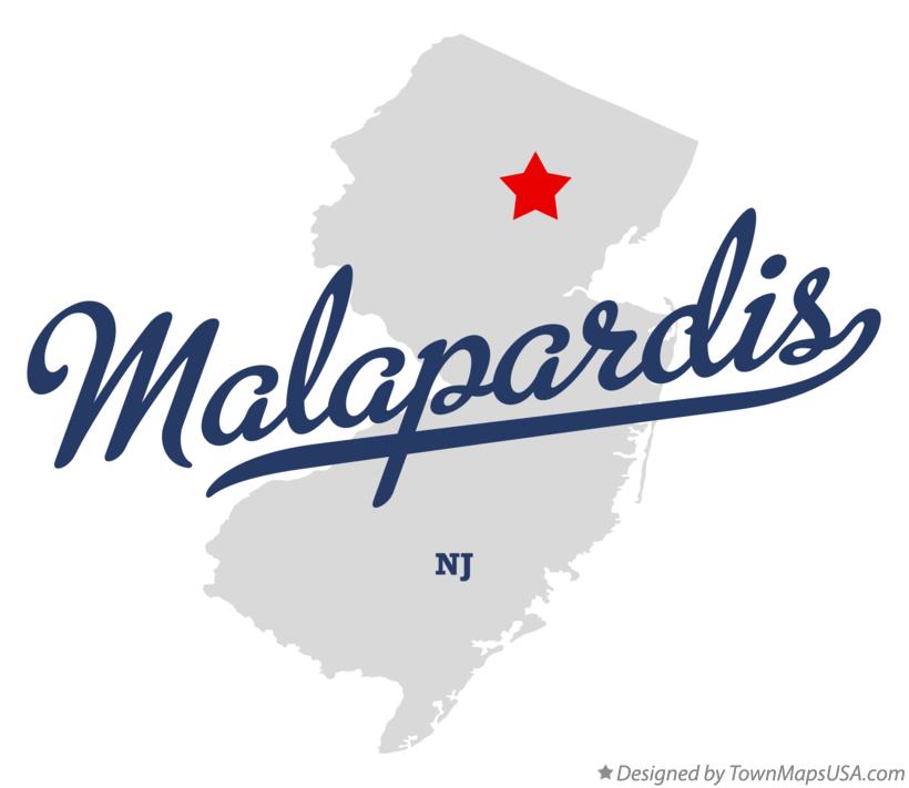 Map of Malapardis New Jersey NJ