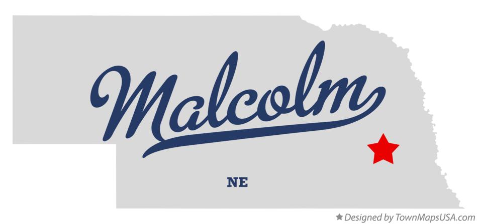 Map of Malcolm Nebraska NE