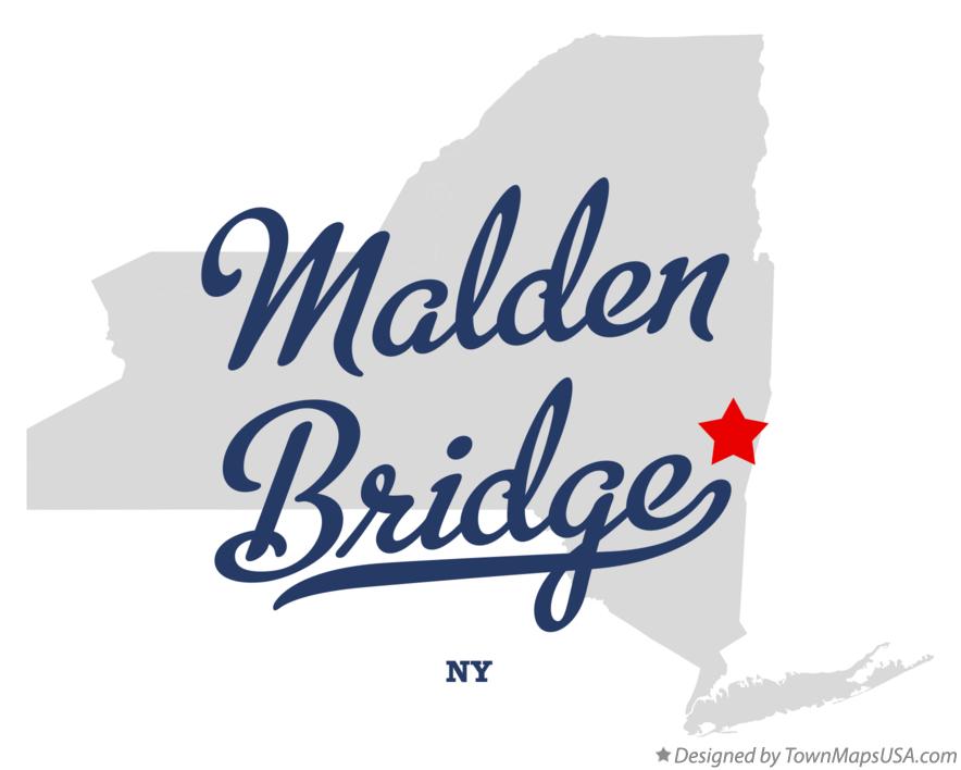 Map of Malden Bridge New York NY
