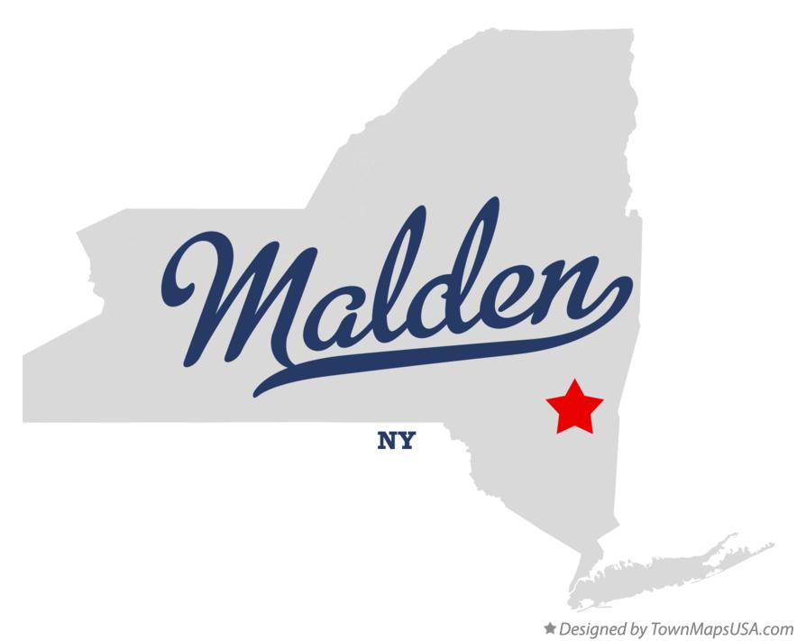 Map of Malden New York NY