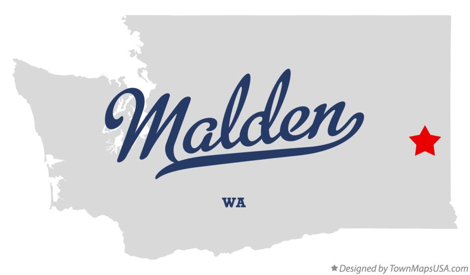 Map of Malden Washington WA