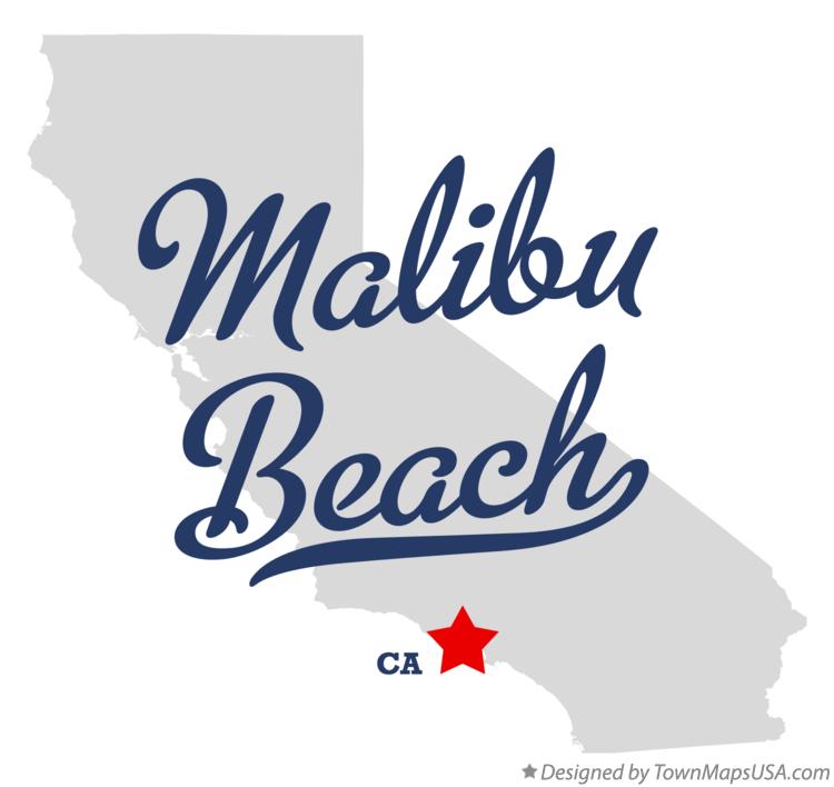 Map of Malibu Beach California CA
