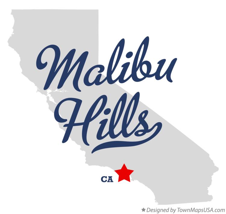 Map of Malibu Hills California CA