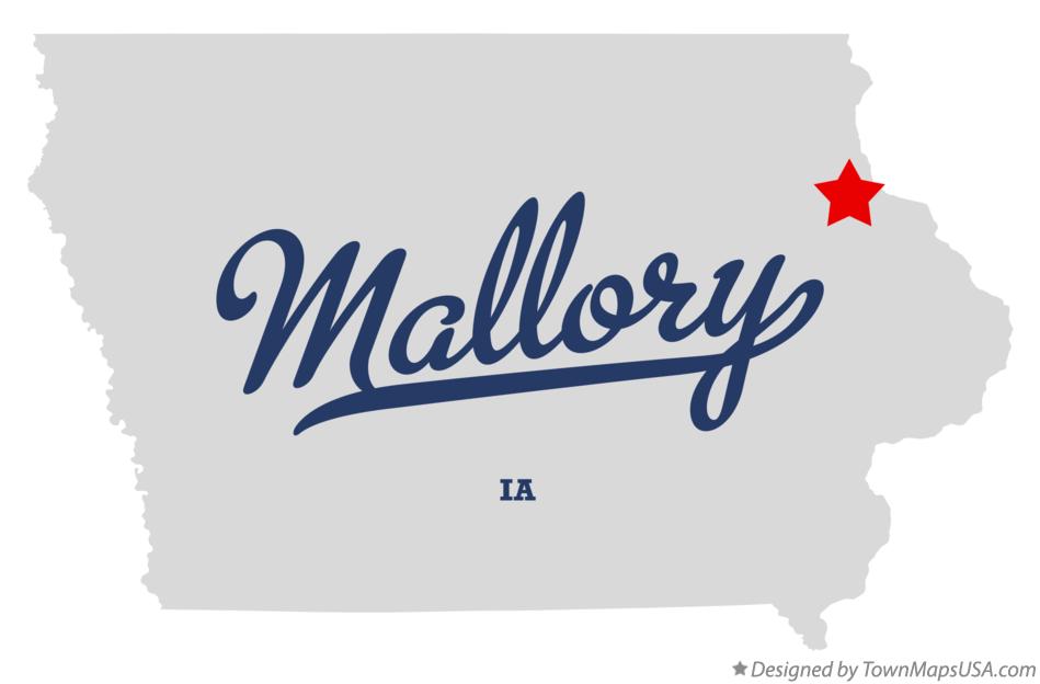 Map of Mallory Iowa IA